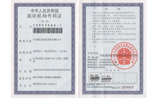 Organization code certificate